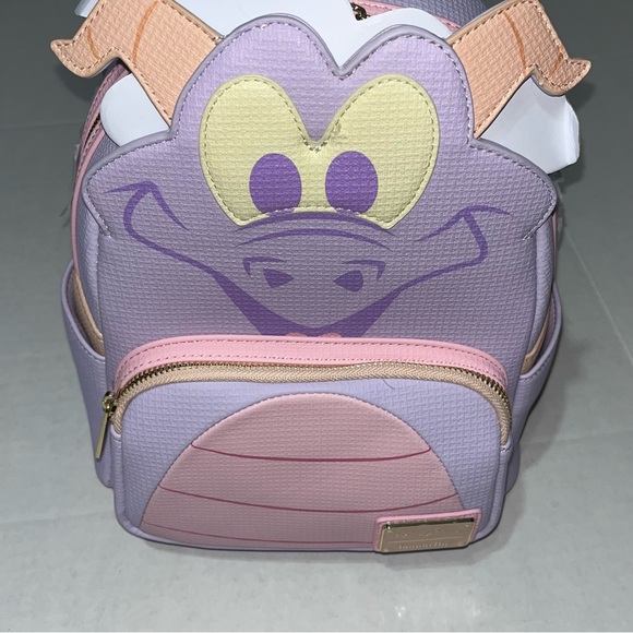 Disney Parks Loungefly Pastel Pink and Purple Figment Backpack New with Tag - Picture 3 of 16